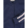 LOOXS Little lurex sweat jacket Dark Blue