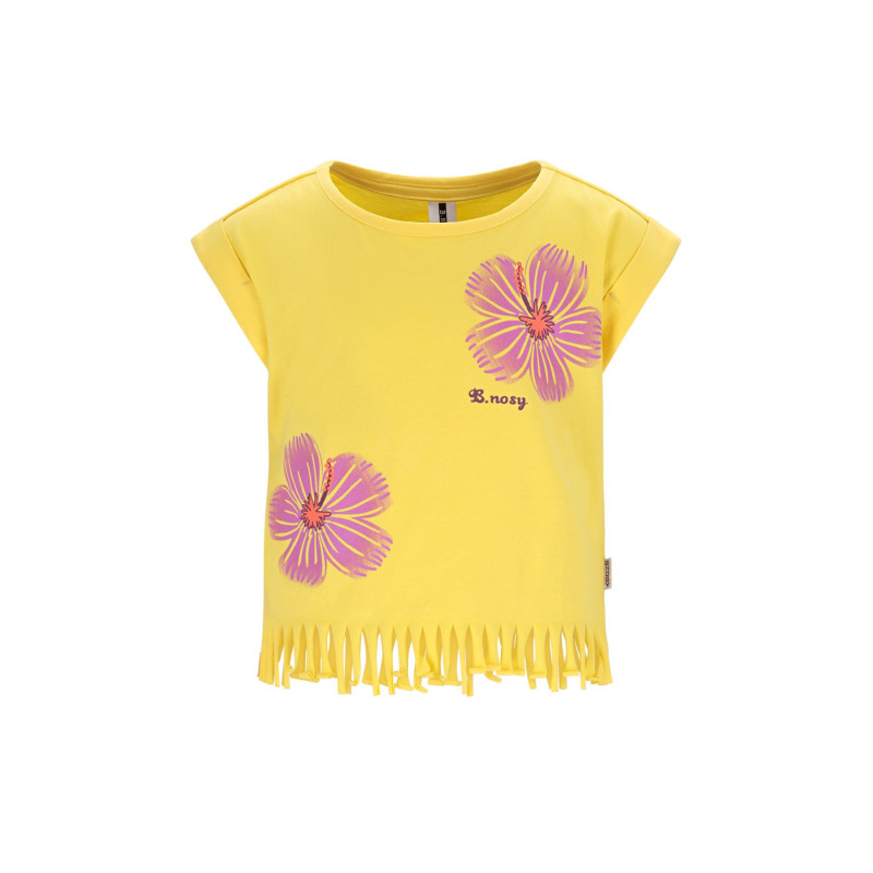 B.Nosy B.Nosy girls T-shirt fringe Tikki Aspen Gold