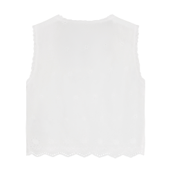 Indian Blue Jeans Sleeveless Shirt White