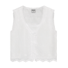 Indian Blue Jeans Sleeveless Shirt White