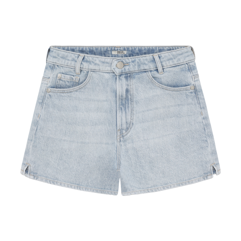 Indian Blue Jeans Wide Denim Short Light Blue