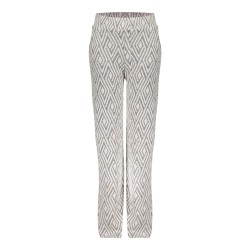 Geisha Pants jacquard black/white black/off-white