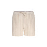 Geisha Shorts lurex stripe ecru/lurex