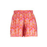 Geisha Short wide all over print mandarine red/ecru/blush