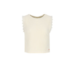 NoBell' Kia Crochet Knit Singlet Pearled Ivory
