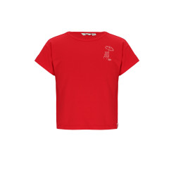 NoBell' Kase Tshirt with Big Back Print Burn Baby Burn Red