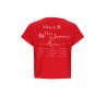 NoBell' Kase Tshirt with Big Back Print Burn Baby Burn Red