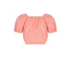 NoBell' Tomu Embroidered Blouse Peach Blossom