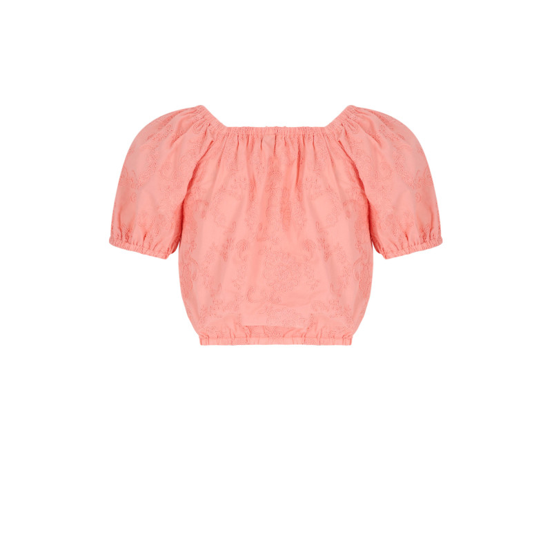 NoBell' Tomu Embroidered Blouse Peach Blossom