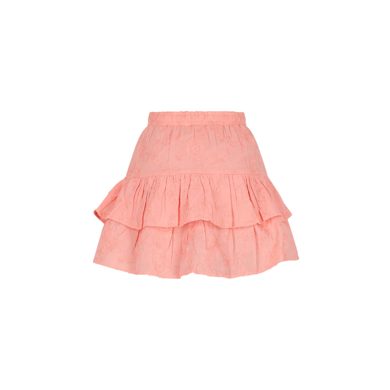 NoBell' Niké Layered Embroidered Skirt Peach Blossom