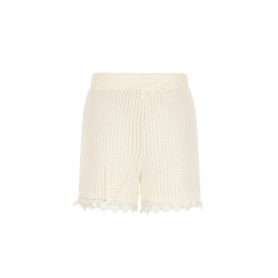 NoBell' Silas Crochet Knitted Short Pearled Ivory