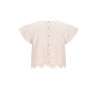 NoNo Tika Blouse with embroidered Border Hint of a Tint Salmon
