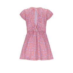 NoNo Mills AOP Shells Dress with open back Galaxy Lilac