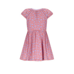 NoNo Mills AOP Shells Dress with open back Galaxy Lilac