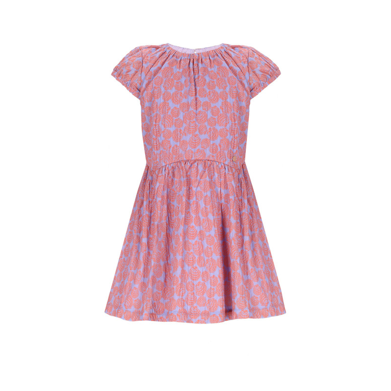 NoNo Mills AOP Shells Dress with open back Galaxy Lilac