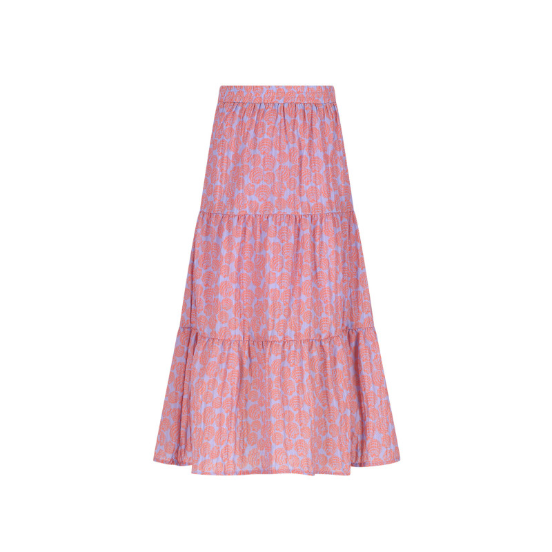 NoNo Nael AOP Shells Maxi Skirt Galaxy Lilac