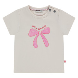 Babyface baby girls t-shirt short sleeve Ivory
