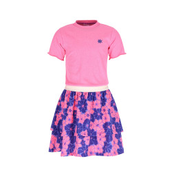 B.Nosy B.Nosy girls dress Dori Fluor Pink
