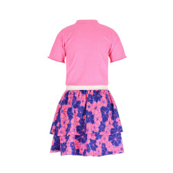B.Nosy B.Nosy girls dress Dori Fluor Pink