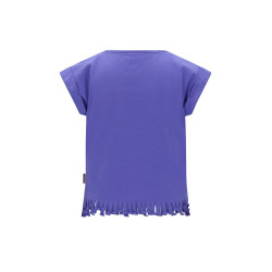 B.Nosy B.Nosy girls T-shirt fringe Tikki Blue Iris