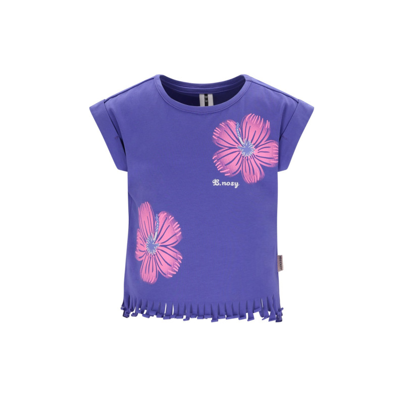 B.Nosy B.Nosy girls T-shirt fringe Tikki Blue Iris