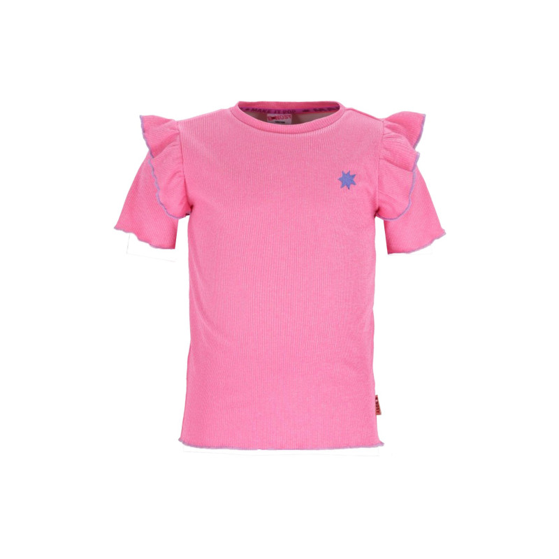 B.Nosy B.Nosy girls Top Tessa Fluor Pink