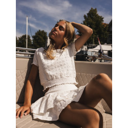 LOOXS 10sixteen Broidery Skort Warm White