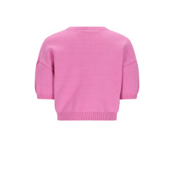 Nono Keya Knitted Top with intarsia hearts