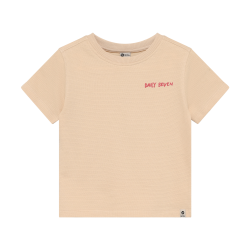 Daily Seven T-shirt Backprint Latte Sand