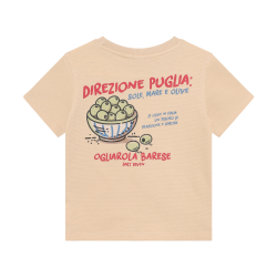 Daily Seven T-shirt Backprint Latte Sand