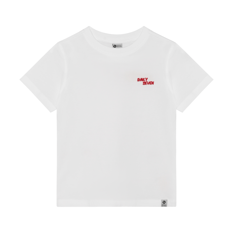 Daily Seven Oversized T-shirt Backprint  Egret