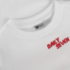 Daily Seven Oversized T-shirt Backprint  Egret