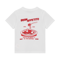 Daily Seven Oversized T-shirt Backprint  Egret