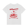 Daily Seven Oversized T-shirt Backprint  Egret