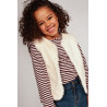 Jubel Longsleeve rib met streep - Daily Princess Bordeaux
