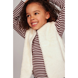 Jubel Longsleeve rib met streep - Daily Princess Bordeaux