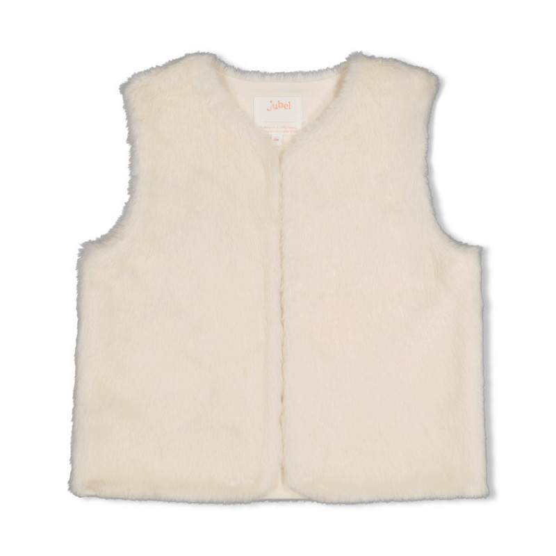 Jubel Fake fur gilet - Daily Princess Offwhite