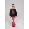 Jubel Flared broek AOP - Moon Flowers Roze