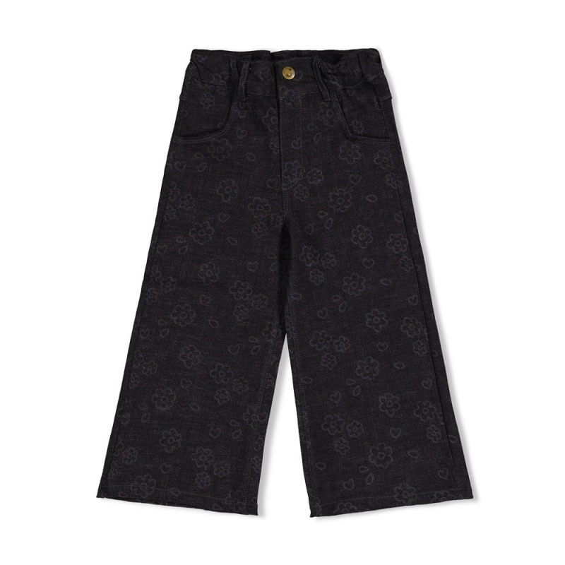 Jubel Jeans wide leg AOP - Moon Flowers Antraciet
