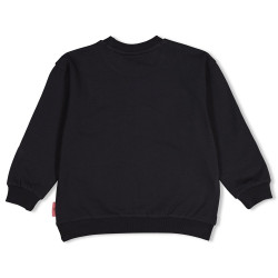 Jubel Sweater relaxed fit - Moon Flowers Antraciet