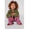 Jubel Sweater met borduursels - Moon Flowers Olijf