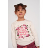 Jubel Longsleeve rib - Moon Flowers Offwhite