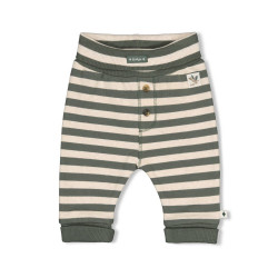 Feetje Broek streep - Wiggle and Waddle Groen