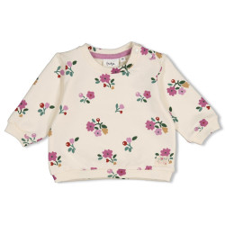 Feetje Sweater AOP - Afternoon Tea Creme