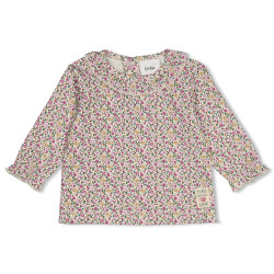 Feetje Longsleeve AOP - Afternoon Tea Creme