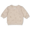 Feetje Sweater AOP - The Cuddle Company Taupe melange
