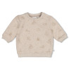 Feetje Sweater AOP - The Cuddle Company Taupe melange