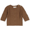 Feetje Sweater gebreid cable-knit - The Knits Bruin