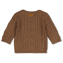 Feetje Sweater gebreid cable-knit - The Knits Bruin