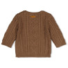 Feetje Sweater gebreid cable-knit - The Knits Bruin
